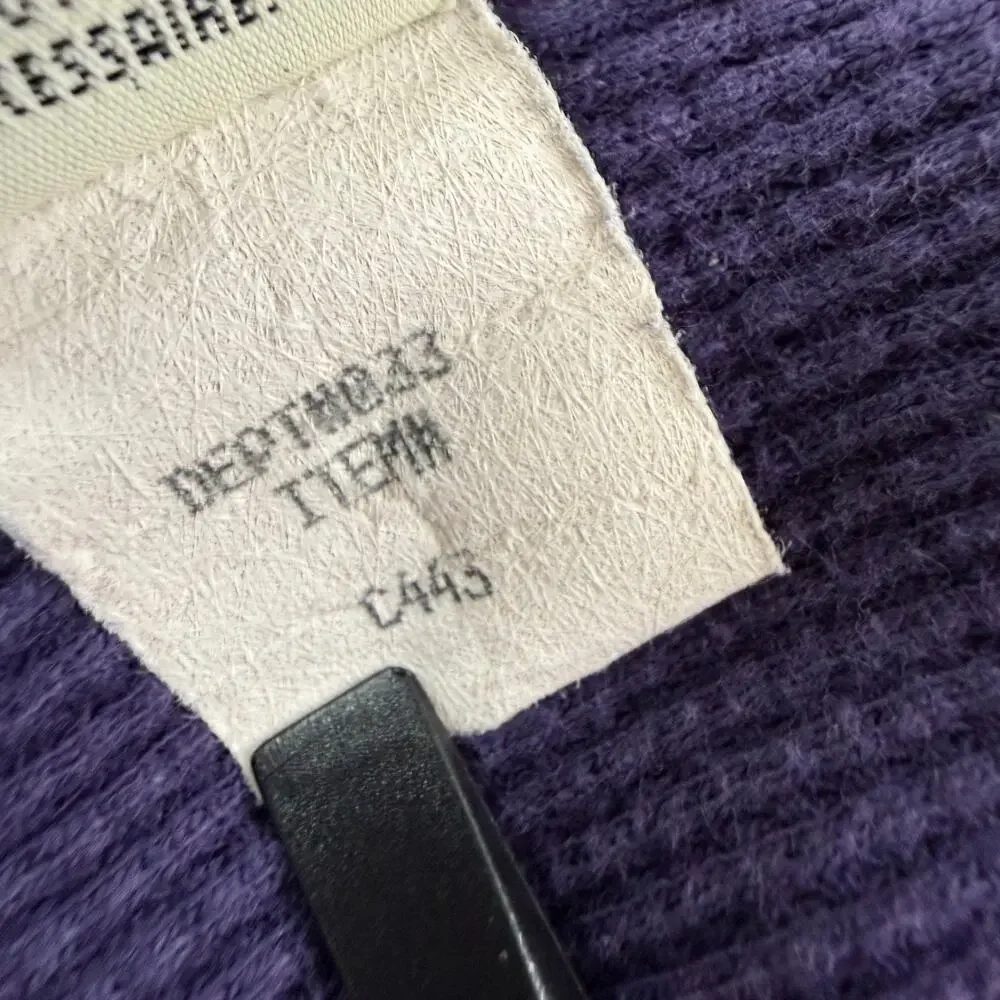 Eddie Bauer Henley Thermal Shirt 100% Cotton Purple M Tall Vintage 90s USA Made